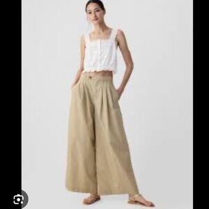 Gap Doen High Rise Khaki Trousers